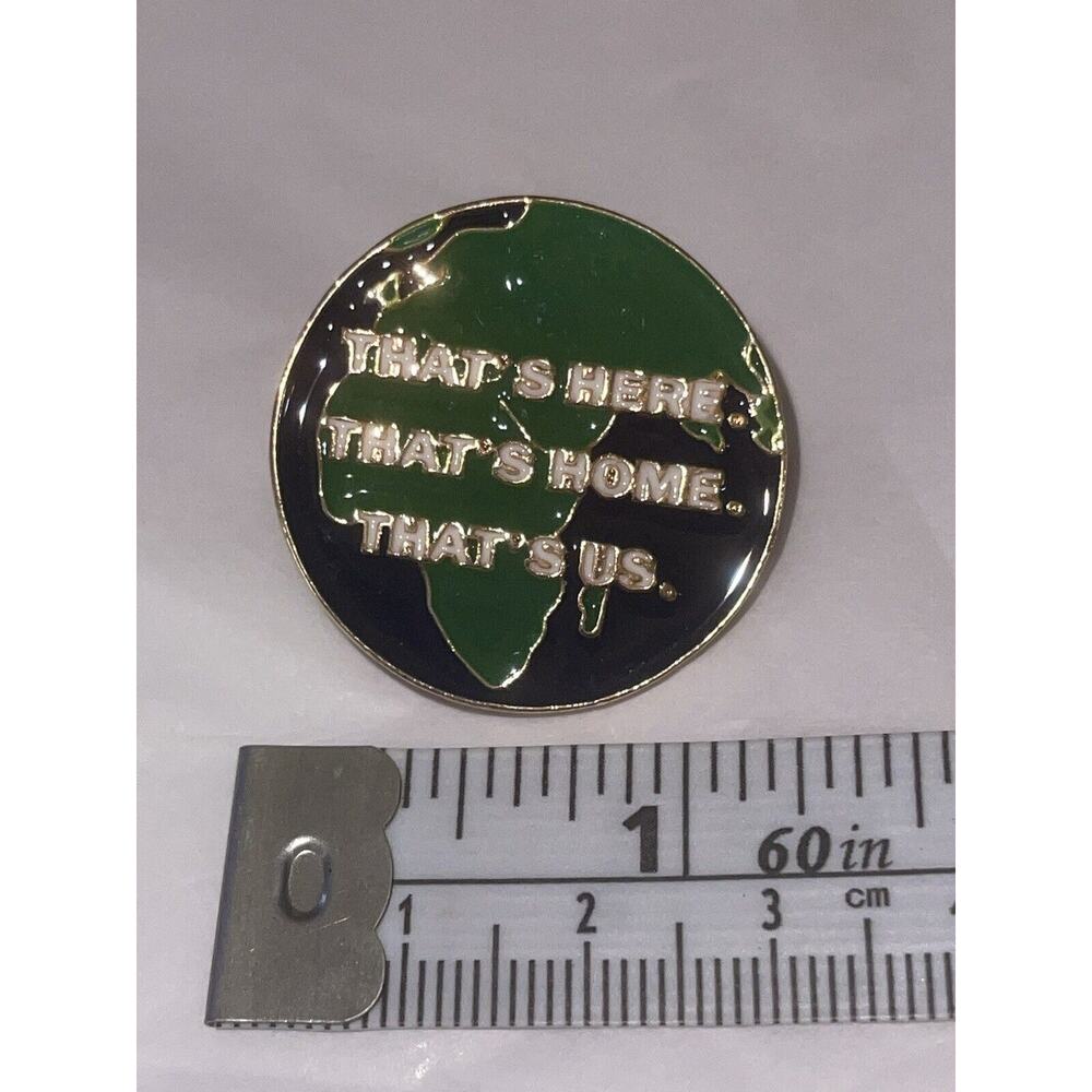 Save The Earth Pin Brooch